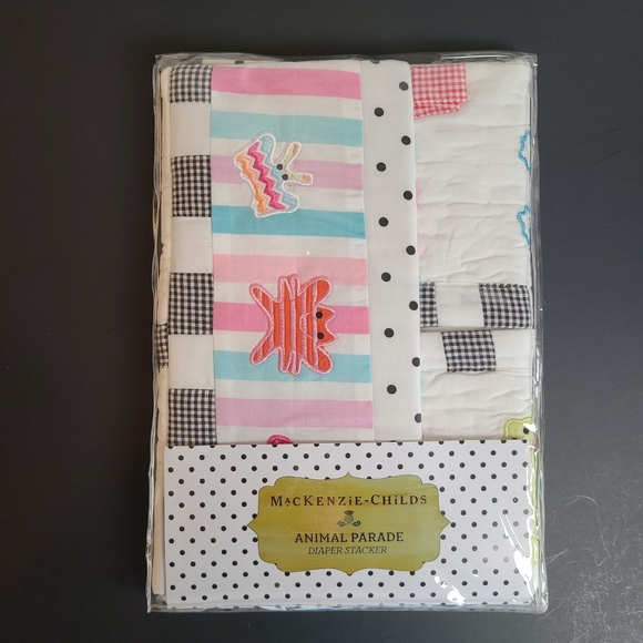 MacKenzie Childs Animal Parade Baby Diaper Stacker No Tags/New in Package - Picture 1 of 8